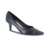 Chiffon Pump Black Faux Leather view