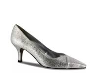 Chiffon Pump Silver Metallic Glitter view