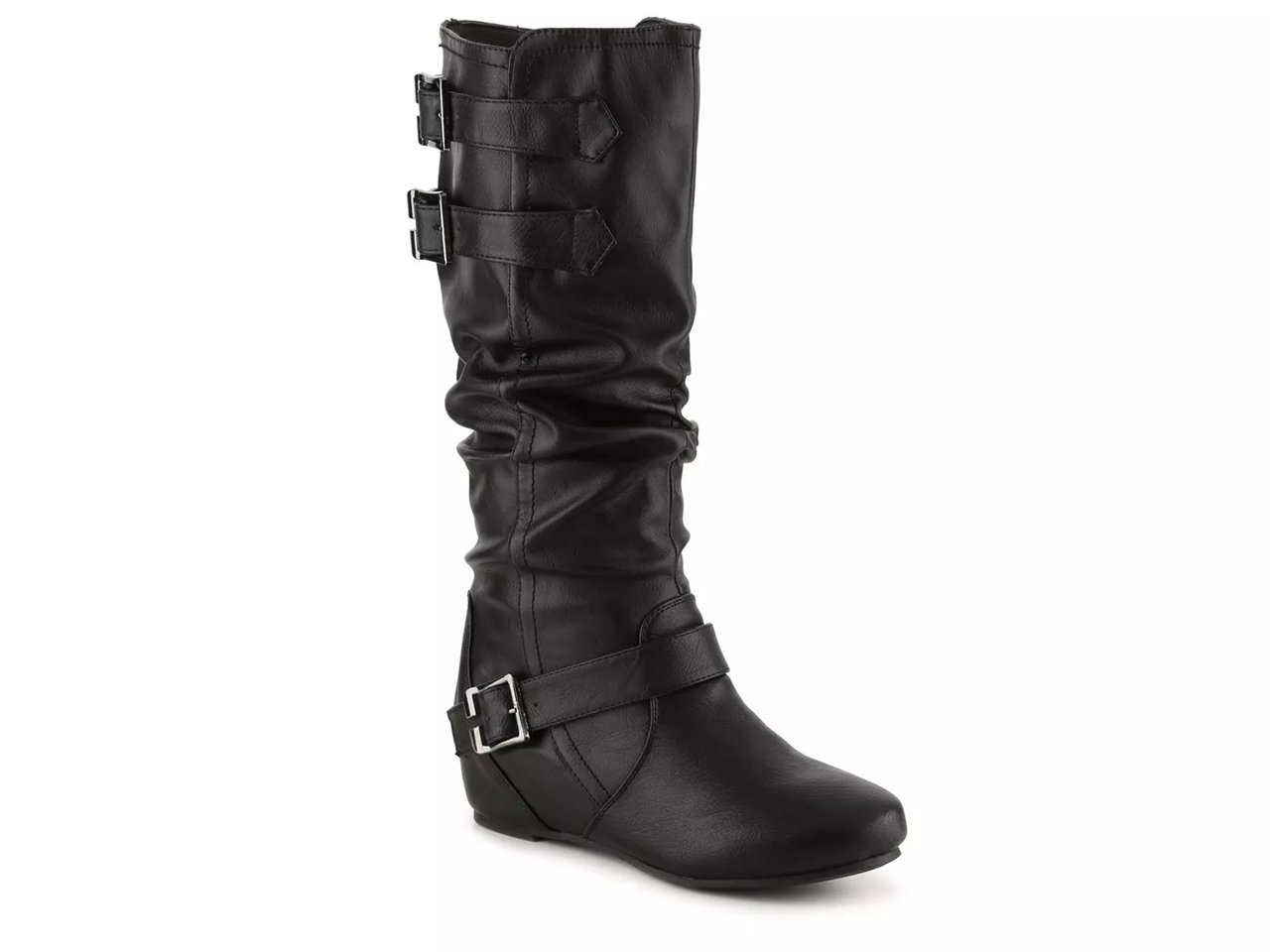 Tiffany Wide Calf Wedge Boot