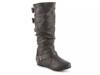 Tiffany Wide Calf Wedge Boot Grey view