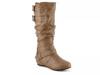 Tiffany Wide Calf Wedge Boot Light Brown view