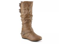 Tiffany Wide Calf Wedge Boot Light Brown view