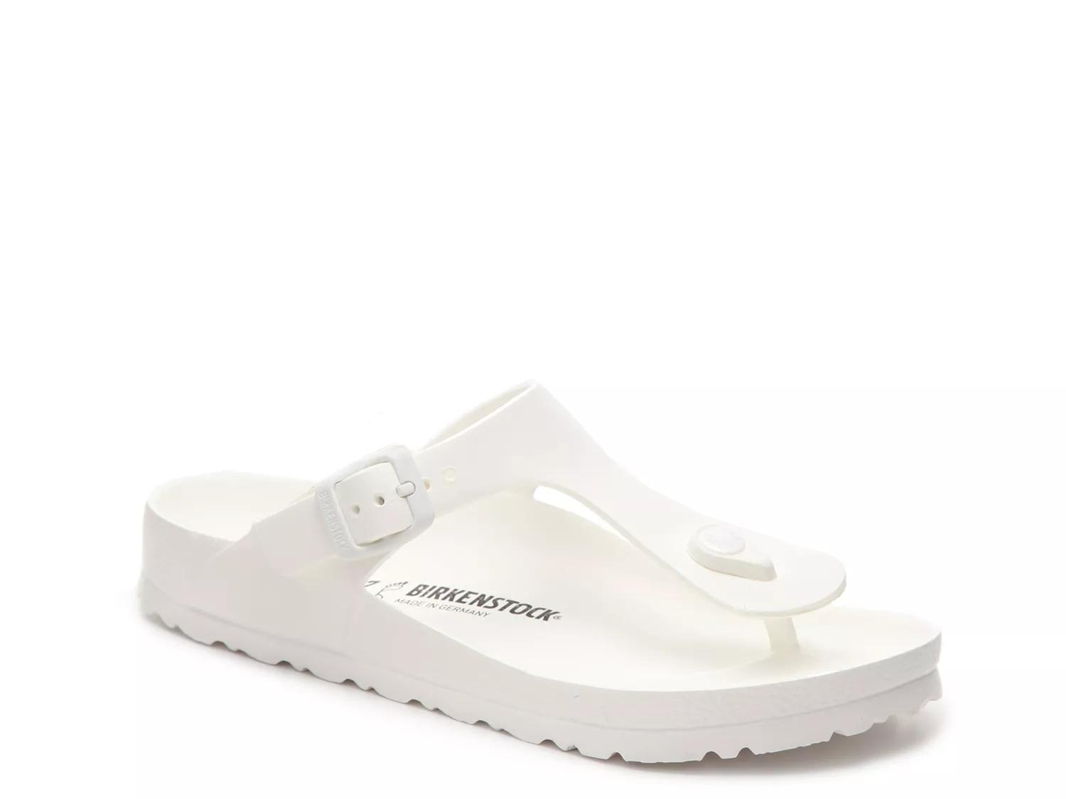 Birkenstock Wide Width Gizeh Essentials EVA Slide Sandal | Women's | White | Size EU 39 / US Womens 8-8.5 / Mens 6-6.5 | Sandals | Footbed | Jelly