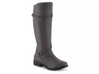 Harley Extra Wide Calf Riding Boot Grey view