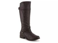 Harley Extra Wide Calf Riding Boot Brown view
