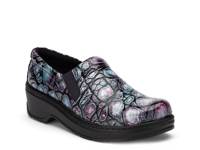 Naples Work Clog Black/Blue/Purple Abstract Patent Leather view