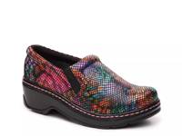 Naples Work Clog Multicolor Embossed Suede view