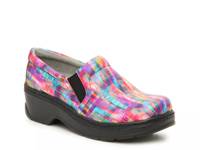 Naples Work Clog Multicolor Brush Stroke Leather view