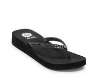 Jello Wedge Sandal Smoke Black view