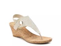 Aida Wedge Sandal Gold Metallic view