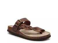 Crawford Flat Sandal Brown Leather view
