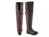 Kane Wide Calf Over-the-Knee Boot Brown view