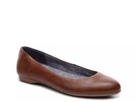 Giorgie Ballet Flat Cognac Faux Leather view