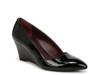 Frankie Wedge Pump Black Croc Print Patent Synthetic view