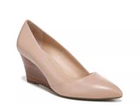 Frankie Wedge Pump Beige Leather view
