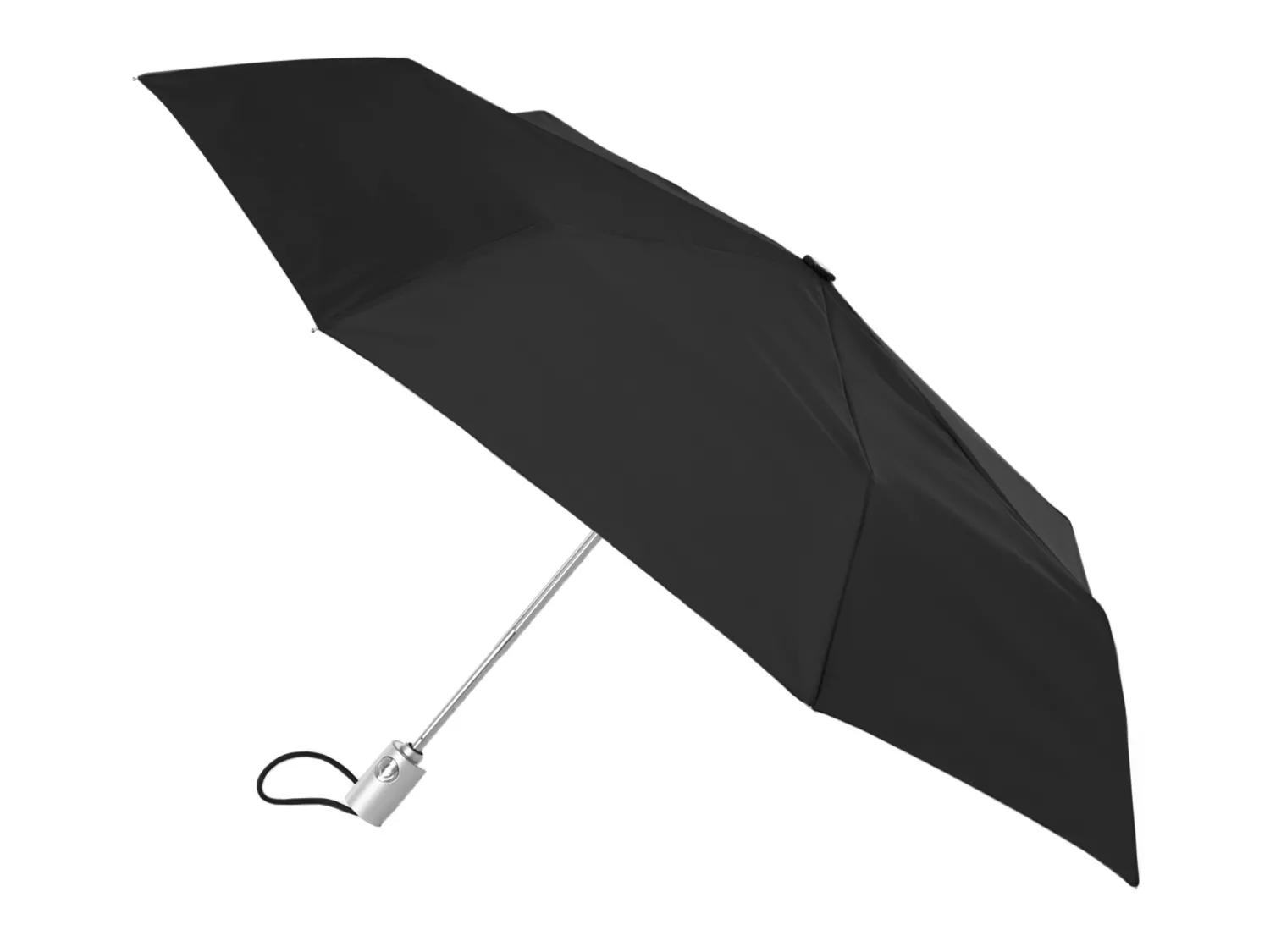 Totes InBrella Reverse Close Folding Umbrella with Auto Open/Close- In