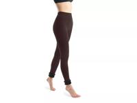 Faux Fur Cuff Women's Leggings Dark Brown view