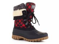 Creek Snow Boot Black/Red Plaid view