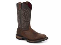 Long Range Steel Toe Western Boot Brown view