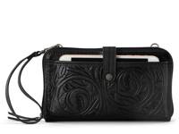 Iris Smartphone Crossbody Bag Black Floral Embossed view