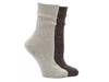 Ribbed Women's Boot Socks - 2 Pack Chocolate view