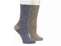 Ribbed Women's Boot Socks - 2 Pack Dark Blue/Khaki view