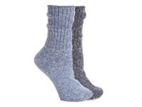 Ribbed Women's Boot Socks - 2 Pack Navy/Blue view