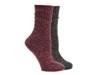 Ribbed Women's Boot Socks - 2 Pack Burgundy view