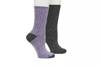 Ribbed Women's Boot Socks - 2 Pack Purple view