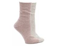 Ribbed Women's Boot Socks - 2 Pack Blush/Ivory view