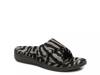 Relax Slide Slipper Zebra Faux Fur view