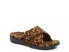 Relax Slide Slipper Leopard Faux Fur view