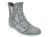 Piccadilly Rain Boot Grey Snake Print view