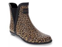 Piccadilly Rain Boot Light Brown/Black Leopard Print view