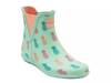 Piccadilly Rain Boot Teal/Orange/Pink Pineapple view