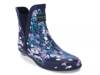 Piccadilly Rain Boot Purple/Navy Abstract Floral view