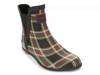 Piccadilly Rain Boot Black/Green/Red Plaid view