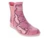 Piccadilly Rain Boot Light Pink Snake Print view
