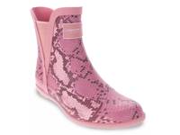 Piccadilly Rain Boot Light Pink Snake Print view