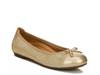 Minna Ballet Flat Gold Metallic  Snake Print view