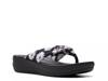 Cloudsteppers Arla Glison Wedge Sandal Black/White view