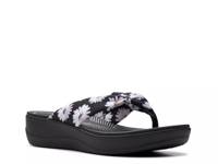 Cloudsteppers Arla Glison Wedge Sandal Black/White view