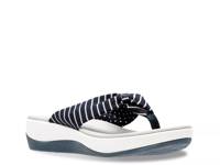 Cloudsteppers Arla Glison Wedge Sandal Blue/White Stripes view