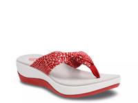 Cloudsteppers Arla Glison Wedge Sandal Red/White/Multicolor view