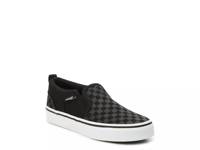 Asher Checker Slip-On Sneaker - Kids' Black view