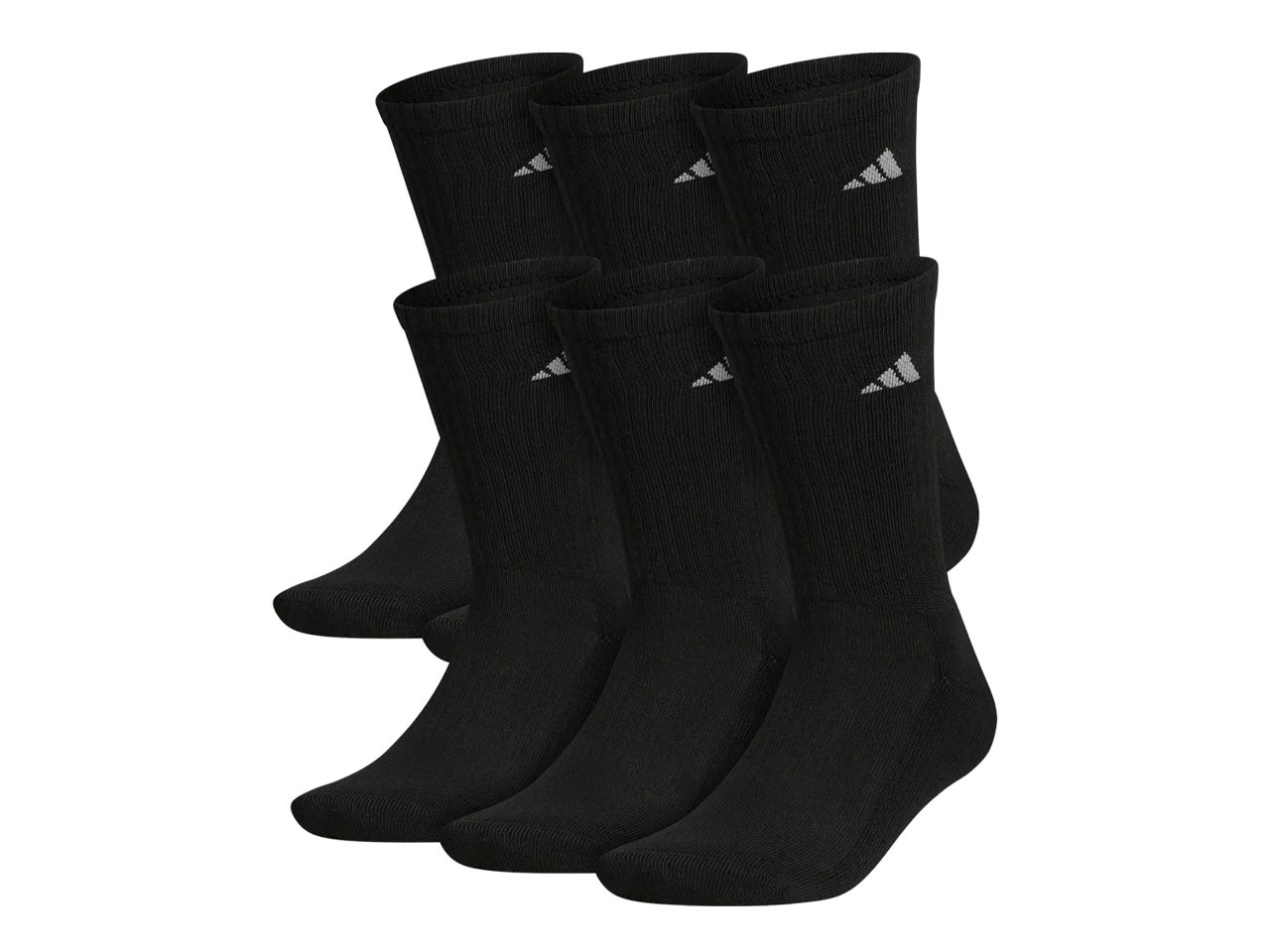 Athletic Cushioned Men's Crew Socks - 6 Pack