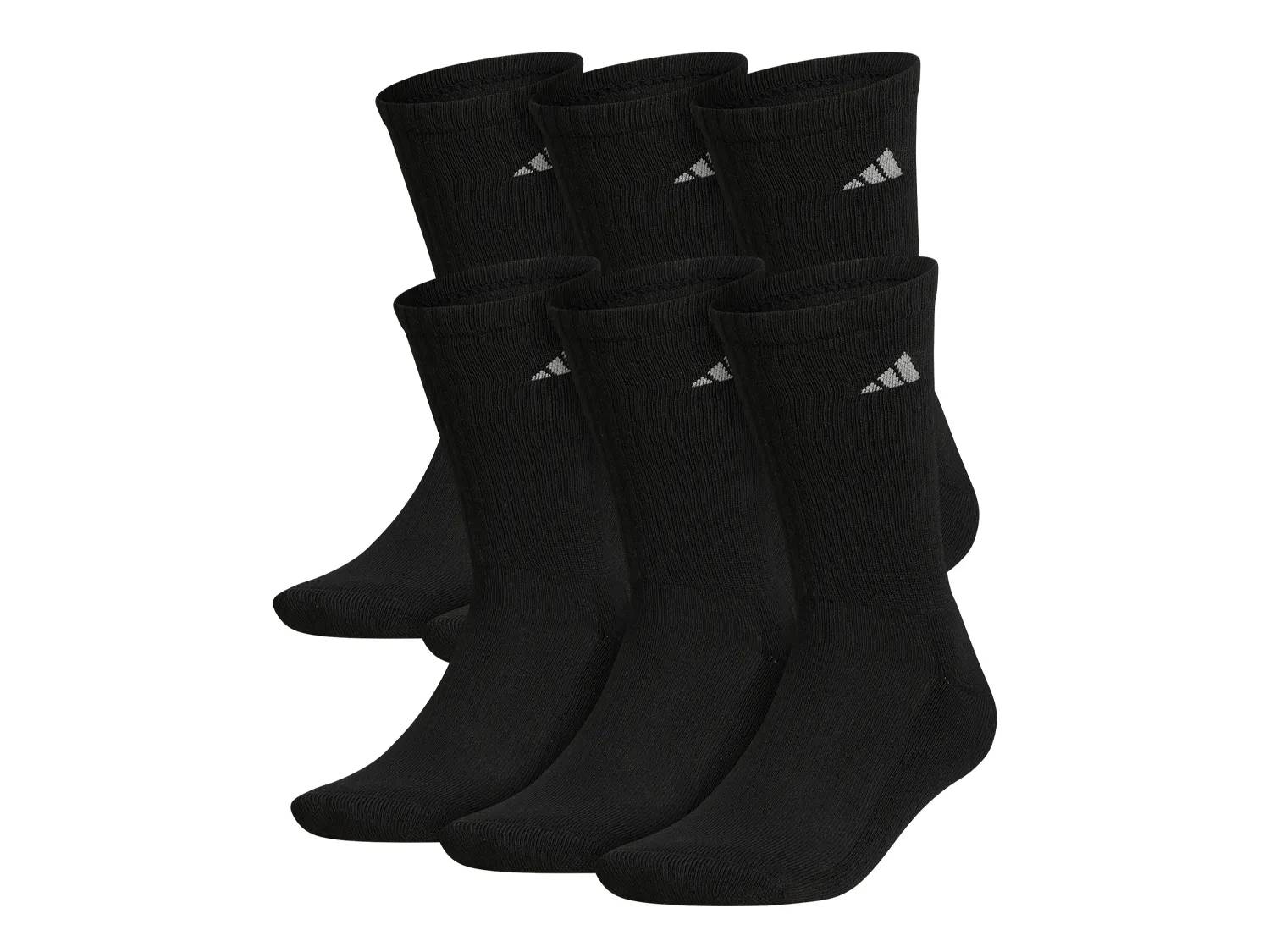 Athletic Cushioned Men's Crew Socks - 6 Pack