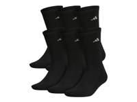 Athletic Cushioned Men's Crew Socks - 6 Pack Black view