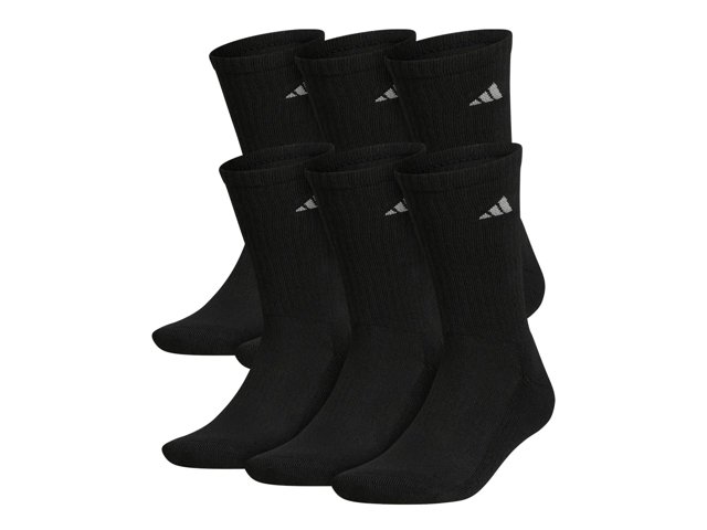 Athletic Cushioned Men's Crew Socks - 6 Pack
