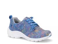 Velocity Work Sneaker Blue Printed Faux Leather view